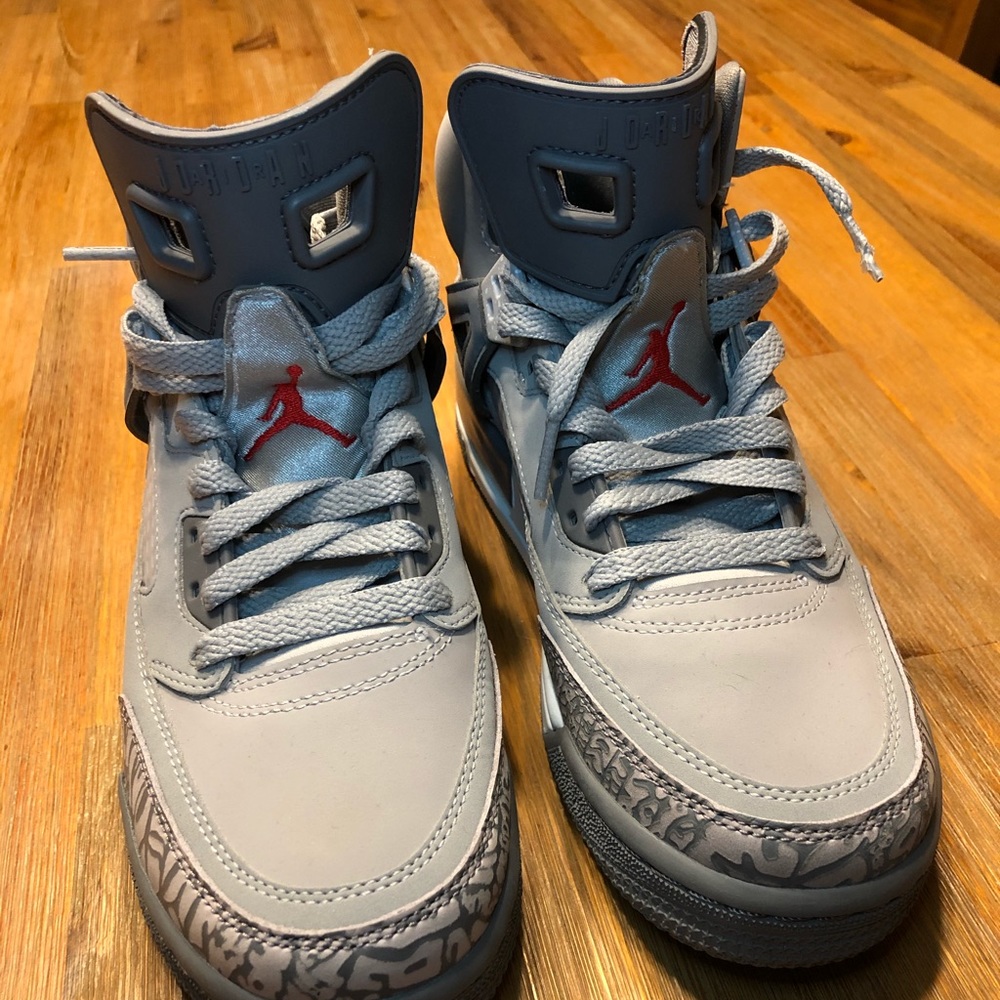 Gray Boys Air Jordans